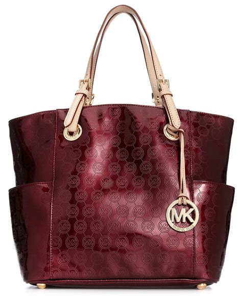 michael kors pvc tote burgundy|michael kors wallet maroon.